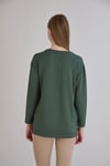 Sortie Collection424 - U.Kol Yırtmaçlı Basic Tshirt Haki