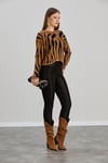 Sortie CollectionZebra Desenli Kazak Toprak