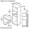 Bosch BFL623MB3 Serie 2 Ankastre Mikrodalga Fırın