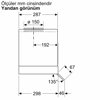 Bosch DBB85CC60 Serie 4 Tam Entegre 80 Cm Cam Davlumbaz