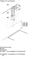 Bosch DWK63PJ60T Serie 2 D Enerji Sınıfı 60 Cm Duvar Tipi Davlumbaz