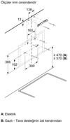 Bosch DWK66PJ60T Serie 4 A Enerji Sınıfı 60 Cm Duvar Tipi Davlumbaz