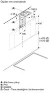 Bosch DWK97PJ20T Serie 6 A Enerji Sınıfı 90 Cm Duvar Tipi Davlumbaz