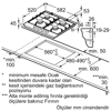 Bosch PCP6A5B90 Serie 6 4 Gözü Gazlı Ankastre Ocak