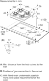 Bosch POP6C2P31O Serie 4 4 Gözü Gazlı Ankastre Ocak