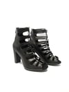 HIGH HEELS SIYAH DERI
