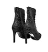 HİGH HEELS SİYAH KADIN DANS BOTU