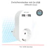 2x USB portlu soket, 2.0A koruyucu kontak soketi 16A