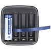 4x AA 1.5V 3300mWh tipik olarak 2000mAh lityum iyon pil, 1.5V şarj cihazı dahil şarj edilebilir
