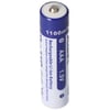 4x AAA 1.5V 1100mWh tipik olarak 700mAh lityum iyon pil, yalnızca özel bir şarj cihazıyla şarj edilebilir