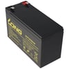 9Ah, 6.3mm Faston Tab 250 ile Kung Uzun WP1236W 12Volt 36W kurşun pil
