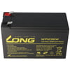 9Ah, 6.3mm Faston Tab 250 ile Kung Uzun WP1236W 12Volt 36W kurşun pil
