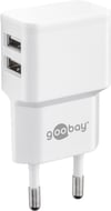 Çift USB şarj cihazı 2.4 A, 2x USB çıkışı, beyaz