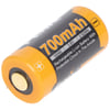 CR123 A Li-ion pil şarj edilebilir 3,7 volt min. 700mAh, tipik olarak 760mAh, maks. 820mAh, AkkuShop taşıma kutusuyla 35x16mm