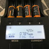 CR123 A Li-ion pil şarj edilebilir 3,7 volt min. 700mAh, tipik olarak 760mAh, maks. 820mAh, AkkuShop taşıma kutusuyla 35x16mm