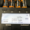 CR123 A Li-ion pil şarj edilebilir 3,7 volt min. 700mAh, tipik olarak 760mAh, maks. 820mAh, AkkuShop taşıma kutusuyla 35x16mm
