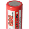Efest IMR 14430 600mAh 3.6V - pozitif kutup düz 3.7V Li-ion pil, boyutlar 42.63x14.4mm
