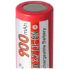Efest IMR 16500 900mAh 3.6V - 3.7V Li-ion pil pozitif kutup düz, boyutlar 50.05x16.6mm not