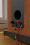 Goobay hoparlör kablosu kırmızı, siyah CU - 100 m bobin, kesit 2 x 0,35 mm²
