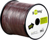 Goobay hoparlör kablosu kırmızı, siyah CU - 100 m bobin, kesit 2 x 0,35 mm²