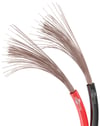 Goobay hoparlör kablosu kırmızı, siyah CU - 100 m bobin, kesit 2 x 0,35 mm²