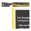 Google Pixel 3, Li-Polimer, 3.85V, 3000mAh, 11.6Wh, dahili, aletsiz pil