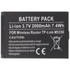 Kablosuz yönlendirici TP-Link M5350 Li-ion pil 3.7V 2000mAh için uygun pil