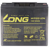 Kung Long WP22-12N F8 kurşun-polar akü, 12V, 22Ah, M6 iç dişli