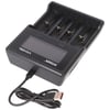 Li-ion 3.6V - 3.7V ve NIMH 1.2V pil için Xtar VC4SL QC3.0 hızlı şarj cihazı, güç kaynağı olmadan