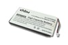Li-Ion pil - 1400mAh (3.7V) - MP3 çalarlar, Creative Labs BA20603R79914, DVP-HD0003, LPCS285385 gibi müzik çalarlar için
