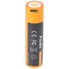 Li-ion pil 18650, USB şarj fonksiyonu ile çoklu korumalı, 70x18.6mm AccuCell AccuSafe ile 1 adet