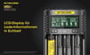 Li-Ion piller için Nitecore UMS4 USB hızlı şarj cihazı QC 2.0 uyumlu