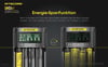 Li-Ion piller için Nitecore UMS4 USB hızlı şarj cihazı QC 2.0 uyumlu