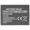 Nintendo 3DS, CTR-001, CTR-003, C / CTR-A-AB, MIN-CTR-001 3.7 volt 1200mAh için uygun pil