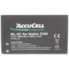 Nokia 1200, BL-5C, BL-5CA 800mAh için uygun AccuCell pil