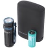 Olight Baton 3 Premium Edition, siyah şarj kılıflı Baton 3 LED el feneri, pil dahil kablosuz şarj ve Baton 3 siyah şarj kılıfı