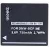 Panasonic DMW-BCF10, DMW-BCF10E, BCF-10, CGA-S / 106C ,, CGA-S106C pil Li-ion için uygun pil