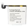 Pil, Google Pixel 3a XL, Li-Polimer, 3.85V, 3400mAh, 13.1Wh, yerleşik, aletsiz için uygundur