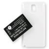 Samsung Galaxy Note 3, Galaxy Note III, B800BE, B800BU yedek pil 6400mAh beyaz gövdeli