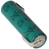 Sanyo FDK Flat Top NiMH pil 1.2V 1650mAh lehim etiketi Z-FORM