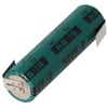 Sanyo FDK Flat Top NiMH pil 1.2V 1650mAh lehim etiketi Z-FORM