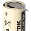 Sanyo lityum pil CR14250 SE 1/2AA, IEC CR14250, üçlü baskı, 7.6mm adım