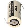 Sanyo lityum pil CR17335 SE Boyut 2 / 3A, lehim pabucu Z şeklinde