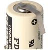Sanyo lityum pil CR17335 SE Boyut 2 / 3A, lehim pabucu Z şeklinde