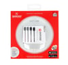 Skross World Adapter MUV USB - tüm topraklanmamış cihazlar için uygundur (2 pinli), entegre çift USB şarj cihazı ile