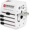 Skross World Adapter MUV USB - tüm topraklanmamış cihazlar için uygundur (2 pinli), entegre çift USB şarj cihazı ile