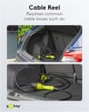 Tip 2 elektrikli araç şarj kablosu için Goobay kablo makarası - Şarj kablosunun stressiz sarılması için mobil makara