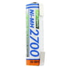U şekilli lehim etiketi ile Panasonic Mignon AA NiMH pil HR-3U 2700mAh