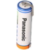 U şekilli lehim etiketi ile Panasonic Mignon AA NiMH pil HR-3U 2700mAh