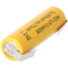 U Şekilli lehim etiketli Düz Üst Ni Accu Mignon 1.2V 600mAh AA